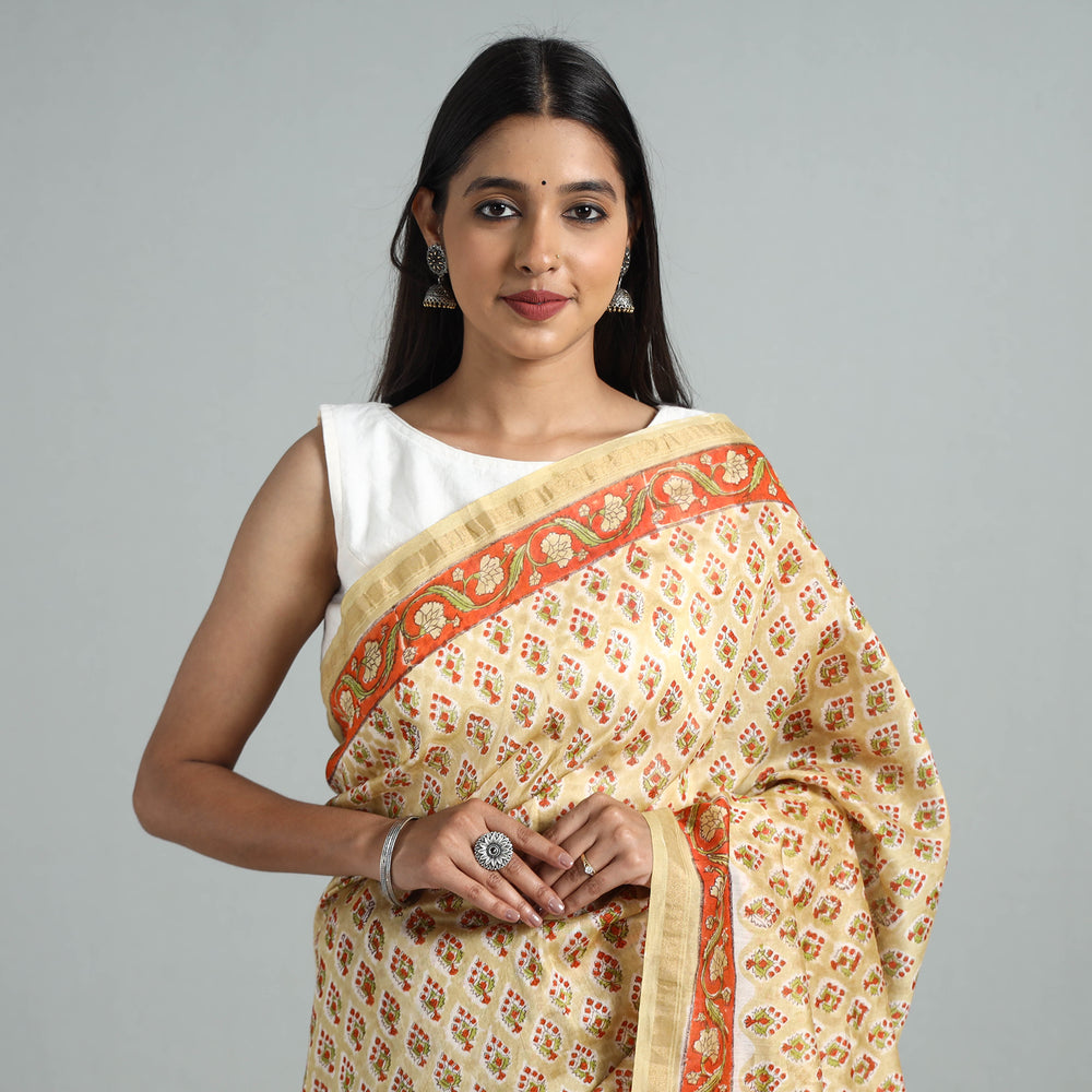 Sanganeri Print Saree