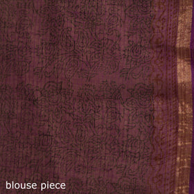 Bagh Hand Block Print Natural Dyed Kota Doria Cotton Saree 25