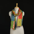 Bengal Kantha Handwork Patchwork Reversible Silk Stole 39