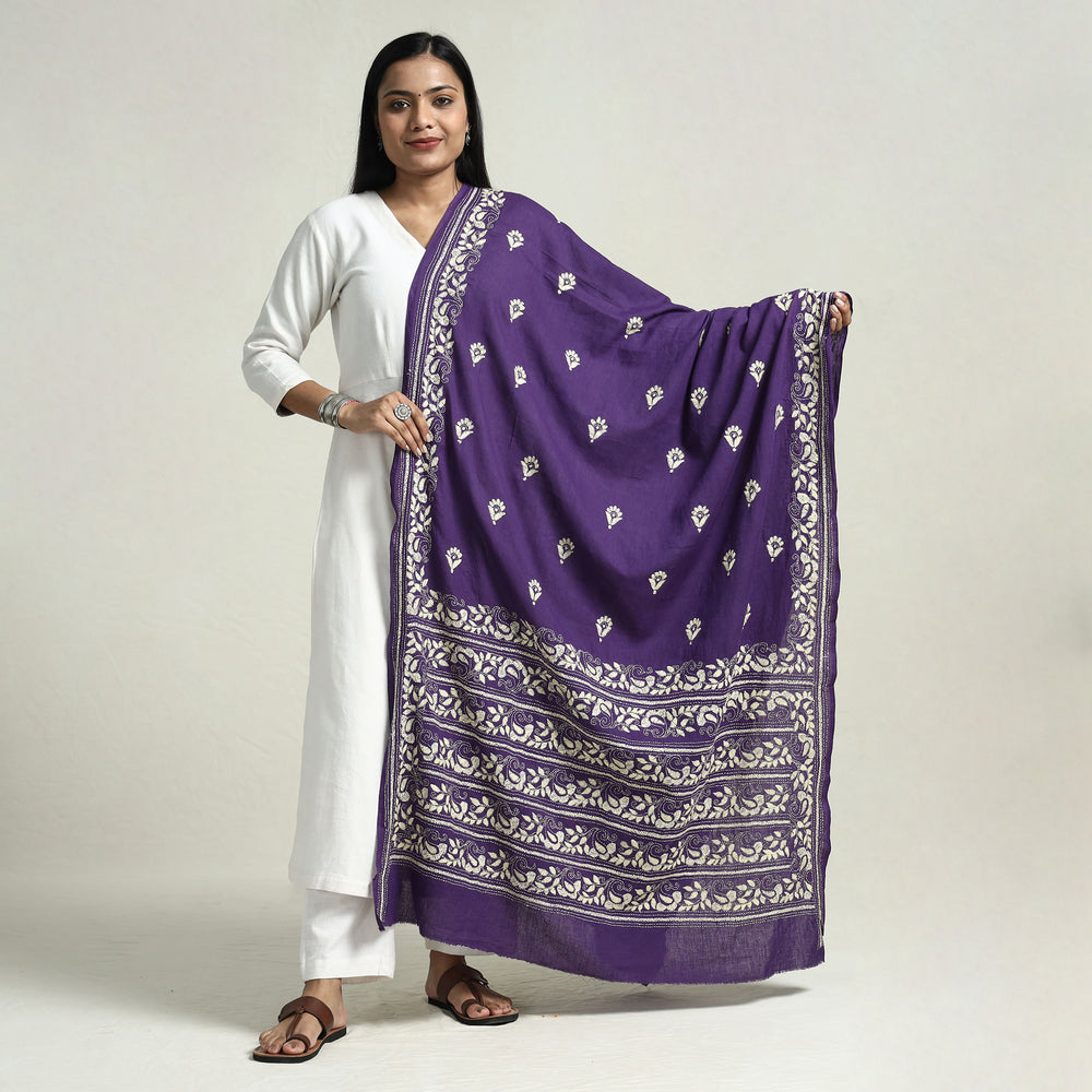 Kantha Embroidery Dupatta 