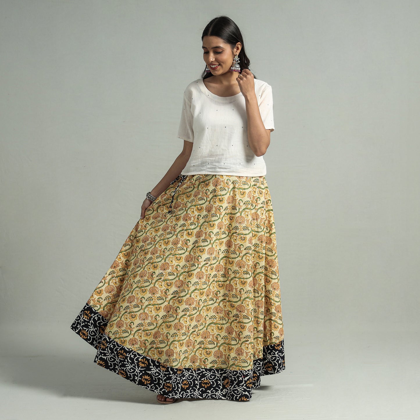 sanganeri cotton skirt 