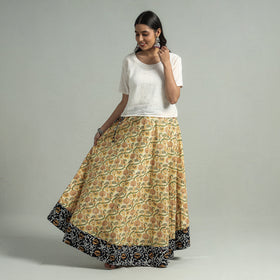  Sanganeri Block Printed Cotton Long Skirt 