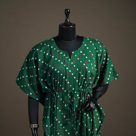 Bandhani Tie-Dye Cotton Kaftan (Medium) 98