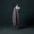 Jamdani Handloom Cotton Unstitched Dress Material: Kurta & Dupatta with Earrings 15