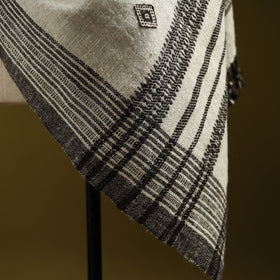 White - Kutch Handspun Handwoven Desi Wool Shawl 21