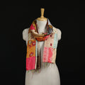 Bengal Kantha Handwork Patchwork Reversible Silk Stole 45