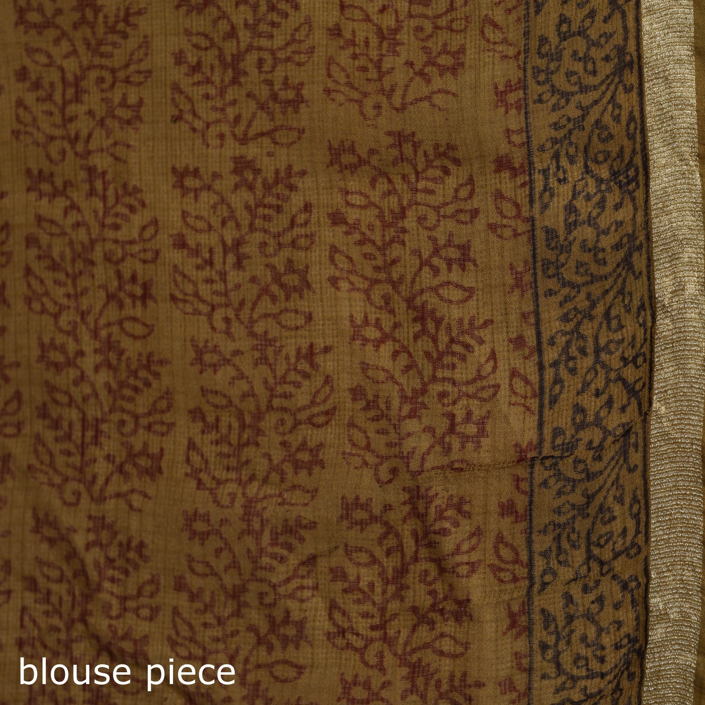 Bagh Hand Block Print Natural Dyed Kota Doria Cotton Saree 27