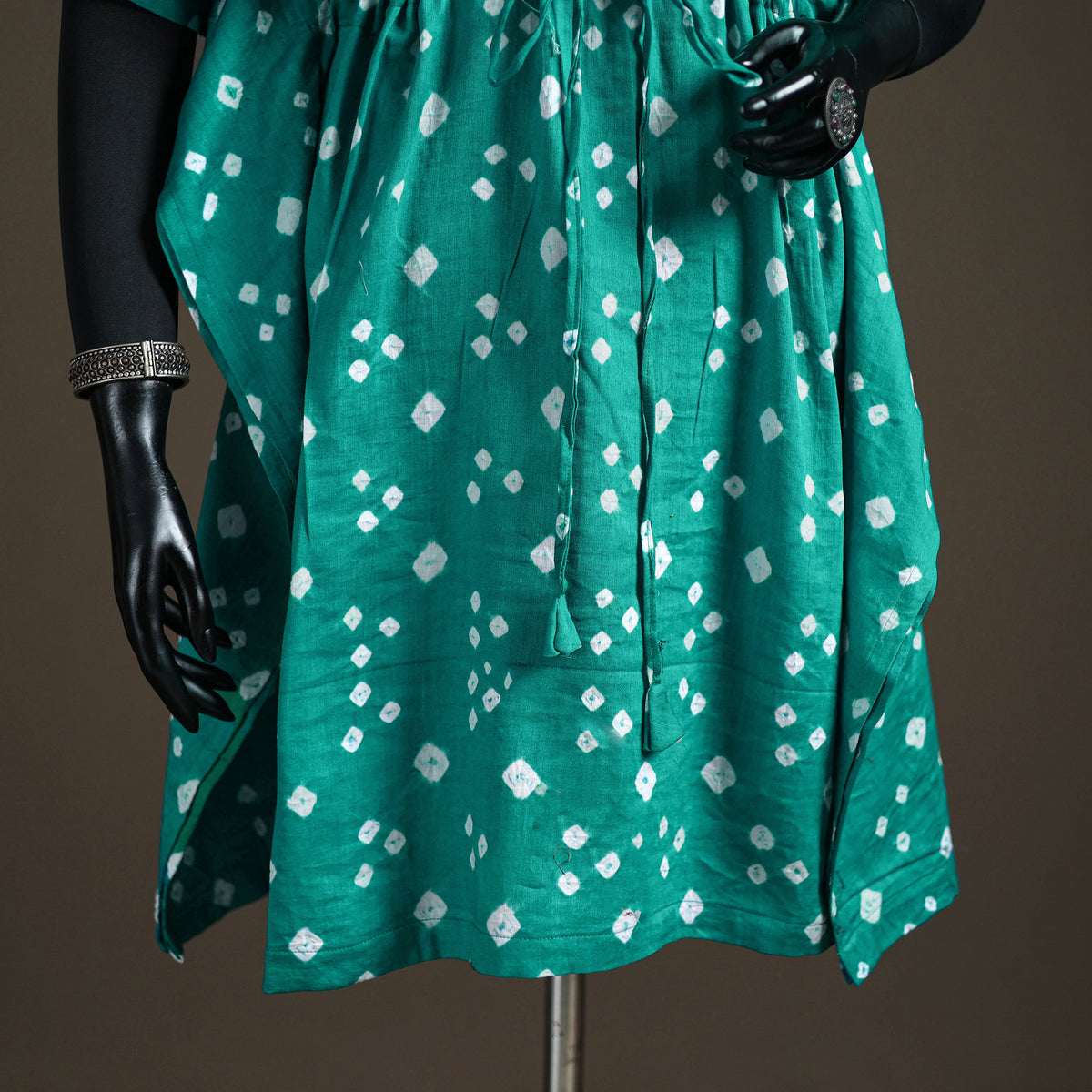 Bandhani Tie-Dye Cotton Kaftan (Medium) 99