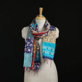Bengal Kantha Handwork Patchwork Reversible Silk Stole 46