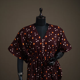 Bandhani Tie-Dye Cotton Kaftan (Medium) 100