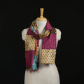 Bengal Kantha Handwork Patchwork Reversible Silk Stole 47
