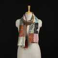 Bengal Kantha Handwork Patchwork Reversible Silk Stole 48