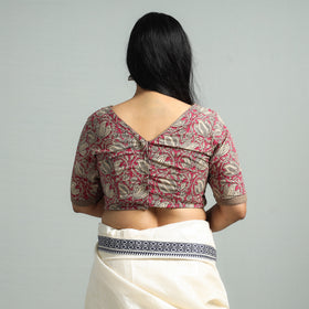 Buy Kalamkari Printed Cotton Stitched Blouse 