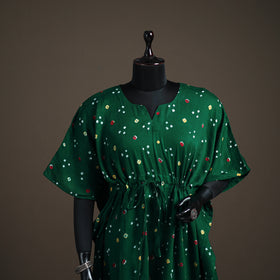 Bandhani Tie-Dye Cotton Kaftan (Medium) 101