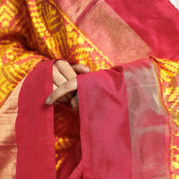 ikat silk dupatta