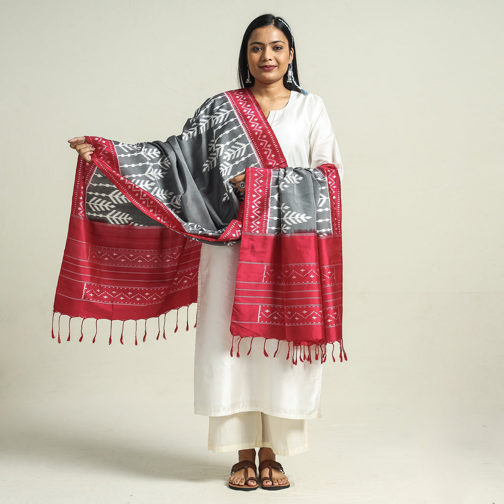 ikat silk dupatta