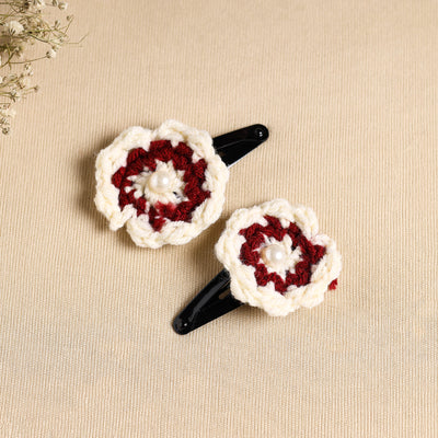 Handcrafted Crochet Tik-Tak Hair Clip (set of 2) 01