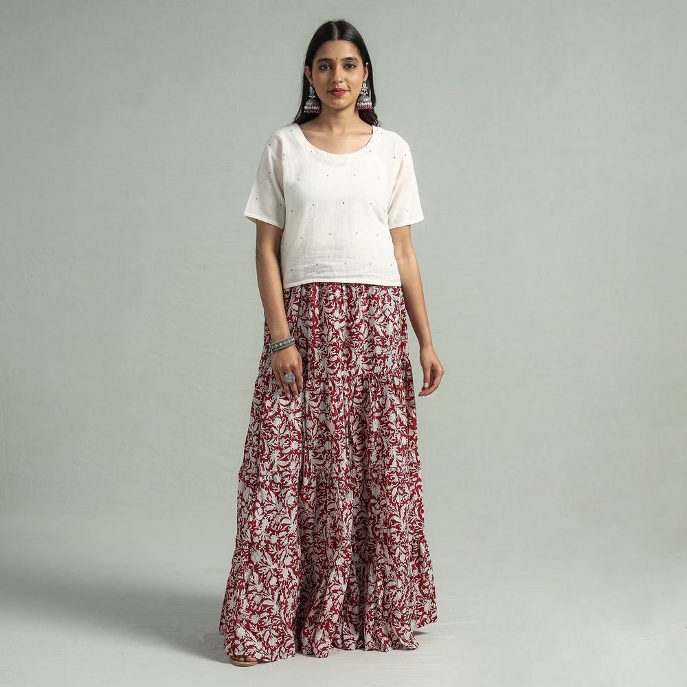 sanganeri long skirt 