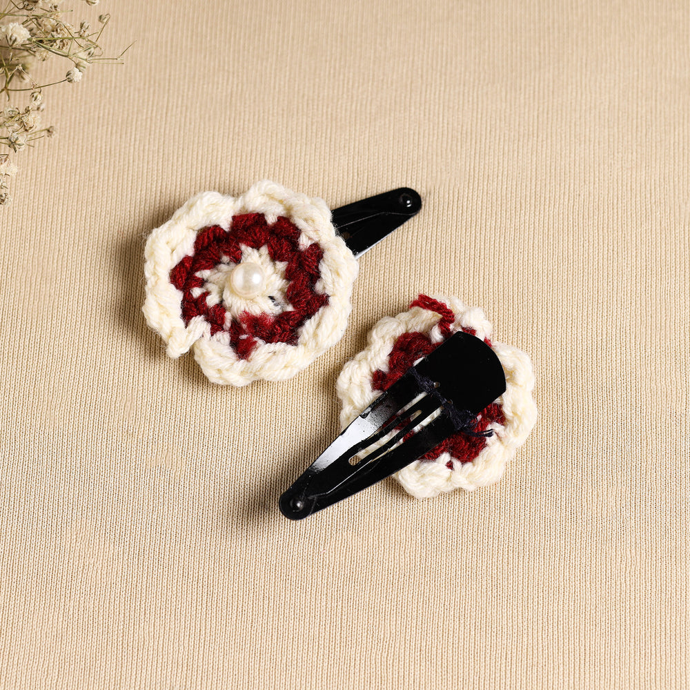 Handcrafted Crochet Tik-Tak Hair Clip (set of 2) 01