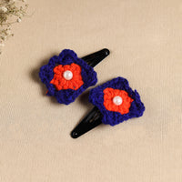 Handcrafted Crochet Tik-Tak Hair Clip (set of 2) 03