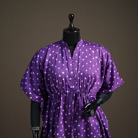 Bandhani Tie-Dye Cotton Kaftan (Medium) 102