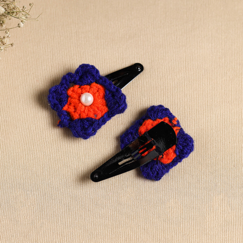 Handcrafted Crochet Tik-Tak Hair Clip (set of 2) 03