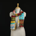 Bengal Kantha Handwork Patchwork Reversible Silk Stole 54