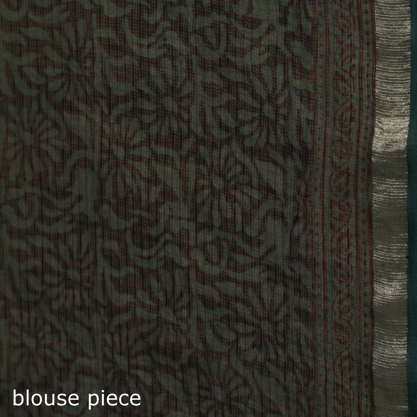 Bagh Hand Block Print Natural Dyed Kota Doria Cotton Saree 29