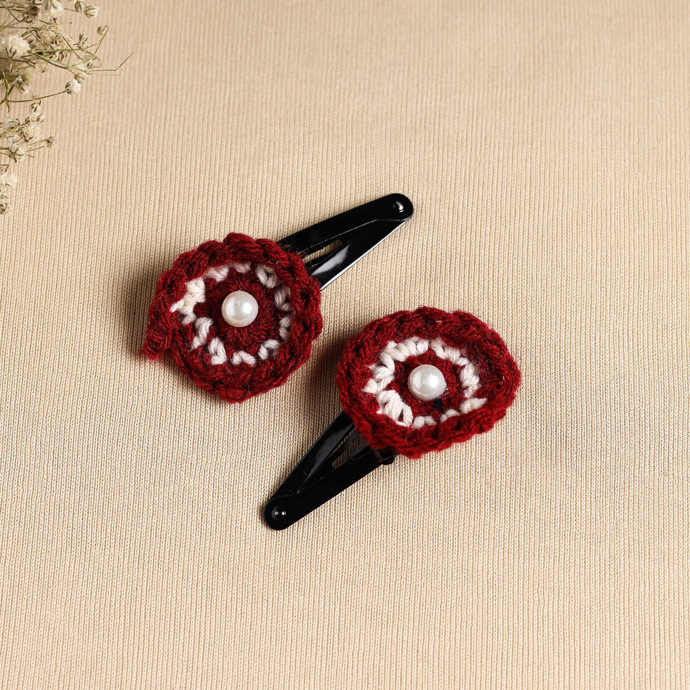 Handcrafted Crochet Tik-Tak Hair Clip (set of 2) 04