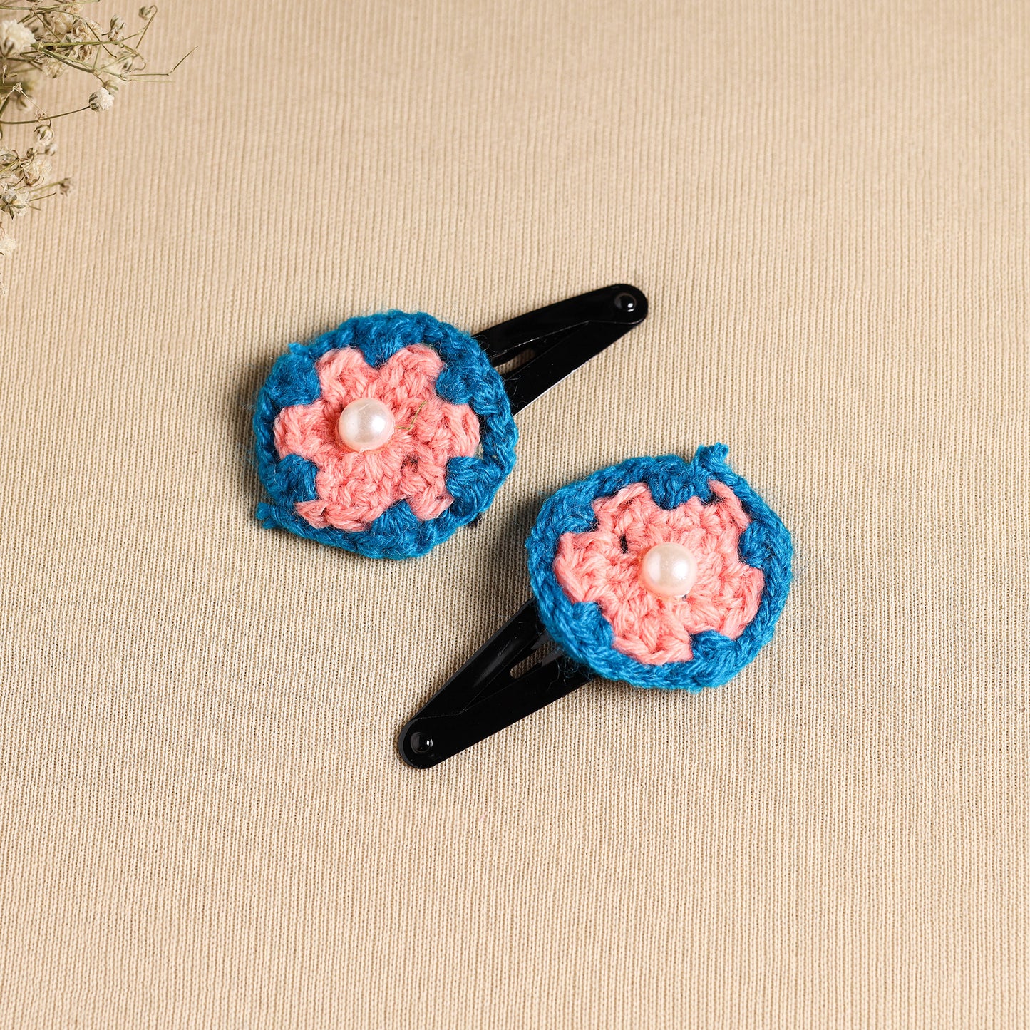 Handcrafted Crochet Tik-Tak Hair Clip (set of 2) 05