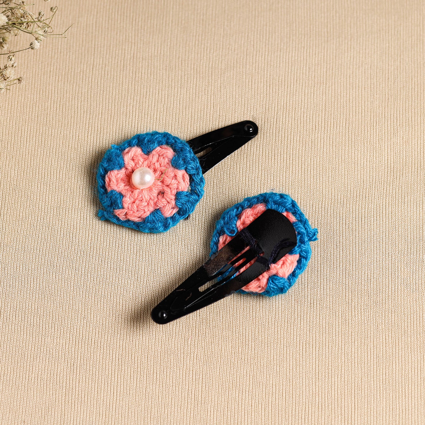 Handcrafted Crochet Tik-Tak Hair Clip (set of 2) 05