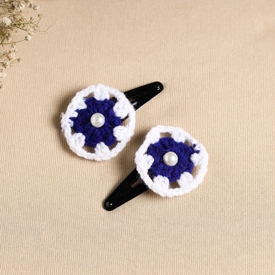 Handcrafted Crochet Tik-Tak Hair Clip (set of 2) 06