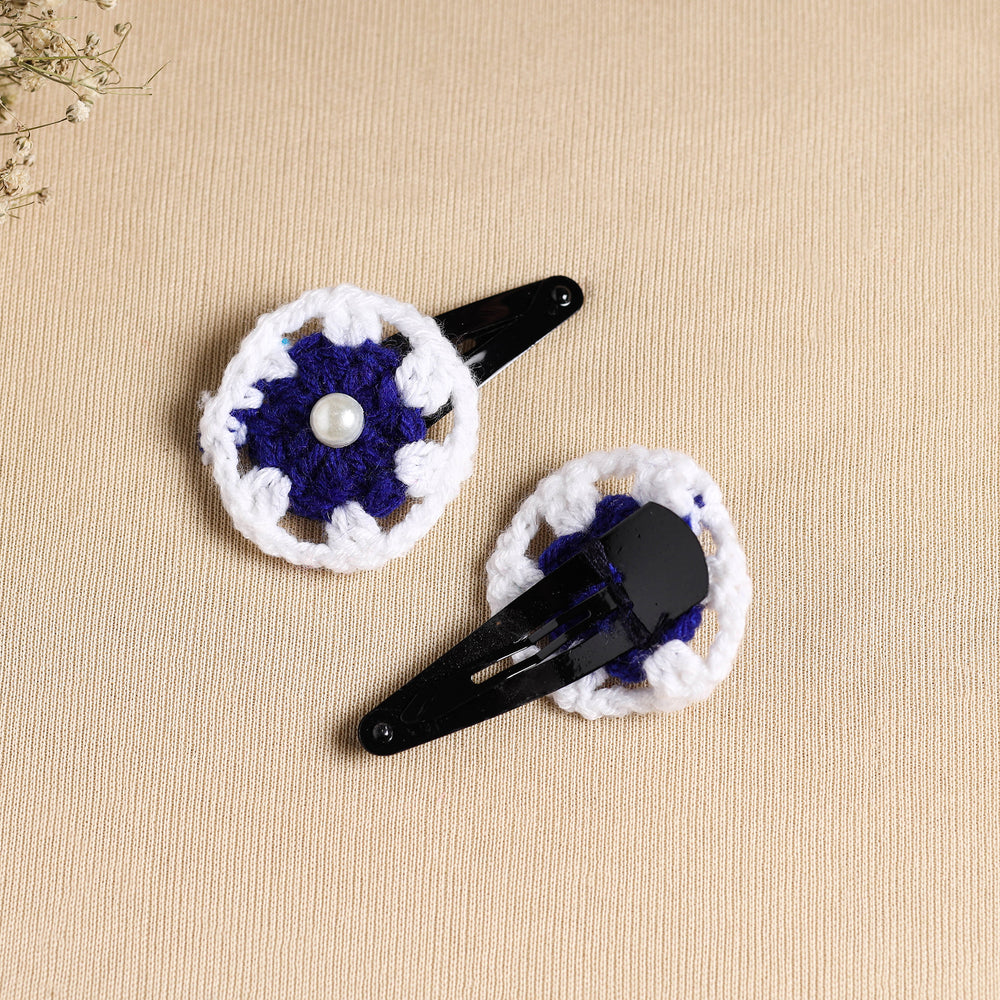 Handcrafted Crochet Tik-Tak Hair Clip (set of 2) 06