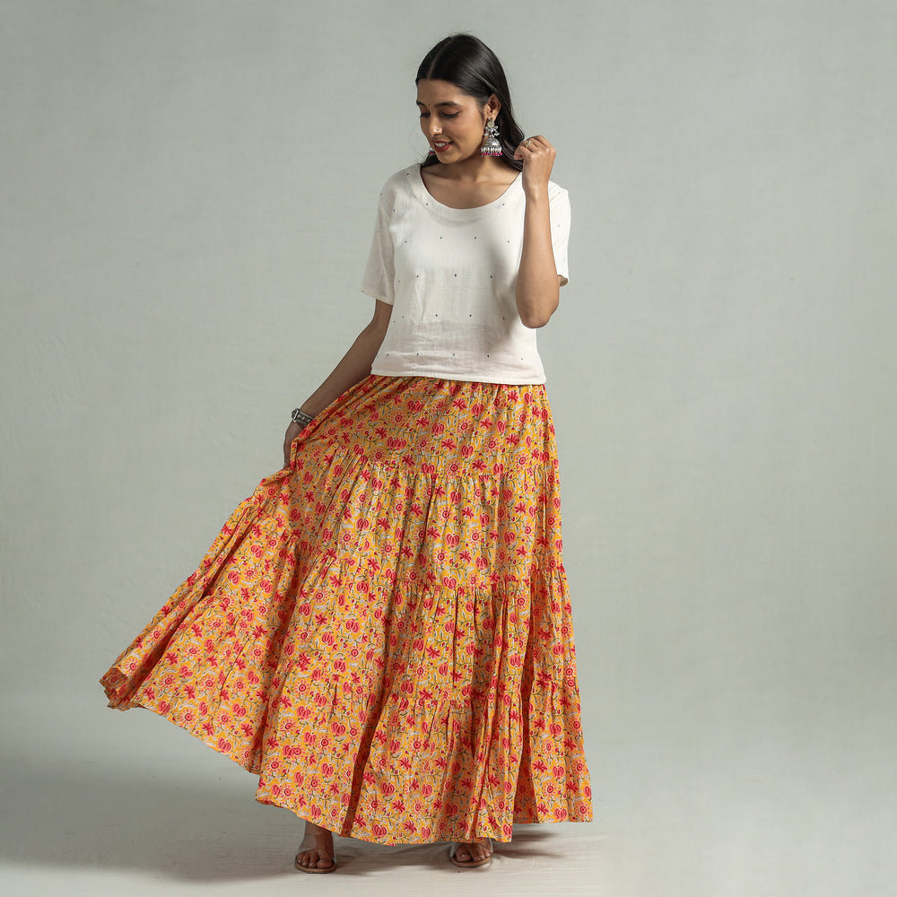 sanganeri long skirt 