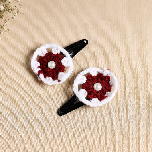 Handcrafted Crochet Tik-Tak Hair Clip (set of 2) 07