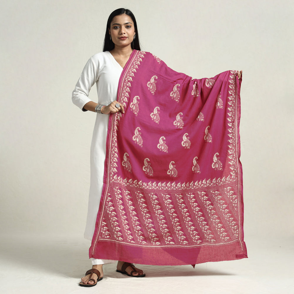 kantha embroidery dupatta