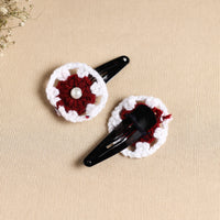 Handcrafted Crochet Tik-Tak Hair Clip (set of 2) 07