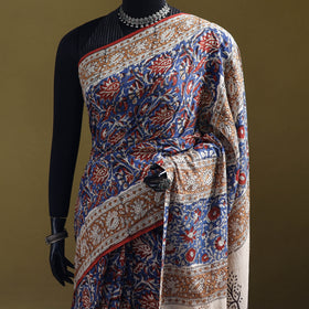 Bagru Hand Block Print Pure Mul Cotton Ready To Wear Saree 28