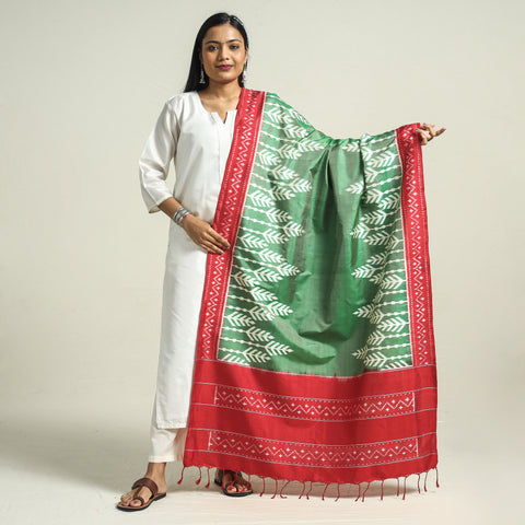 ikat silk dupatta