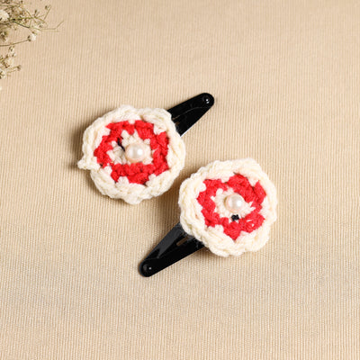 Handcrafted Crochet Tik-Tak Hair Clip (set of 2) 08