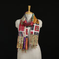 Bengal Kantha Handwork Patchwork Reversible Silk Stole 61