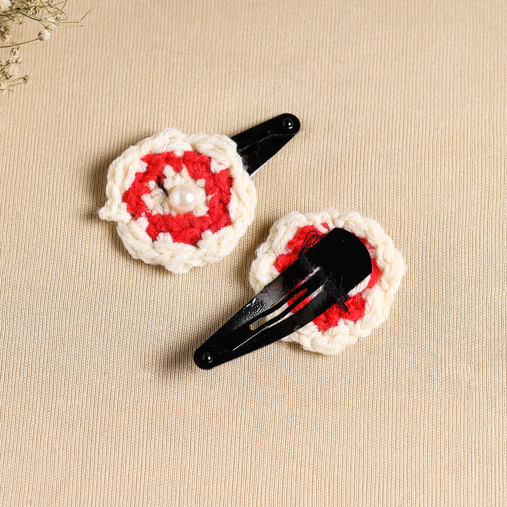 Handcrafted Crochet Tik-Tak Hair Clip (set of 2) 08