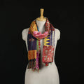 Bengal Kantha Handwork Patchwork Reversible Silk Stole 62