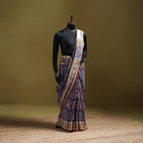 Bagru Hand Block Print Pure Mul Cotton Ready To Wear Saree 28