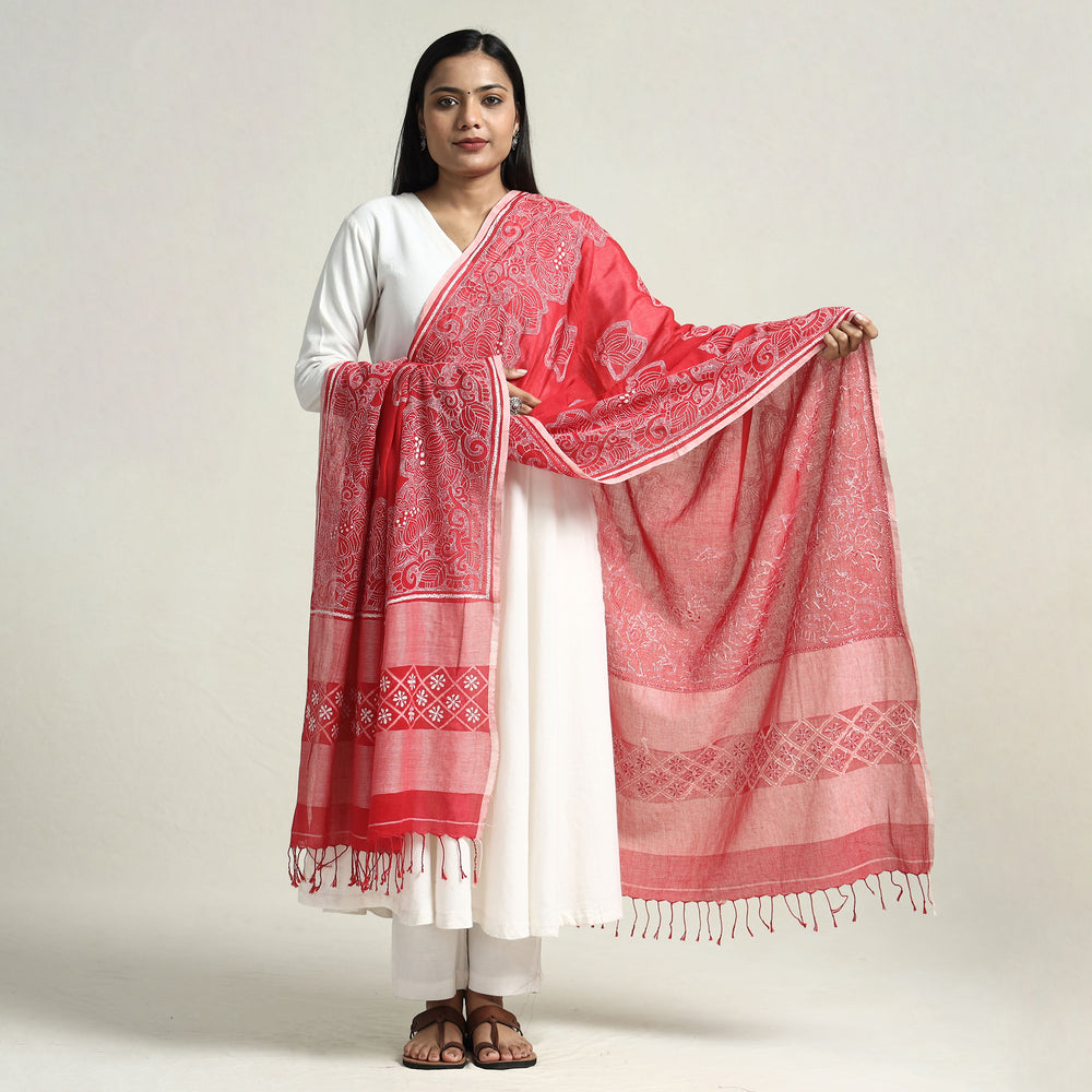 kantha embroidery dupatta