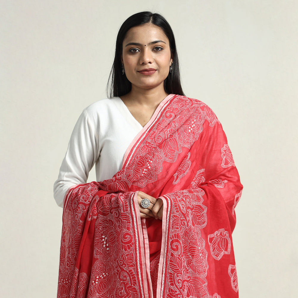 kantha embroidery dupatta