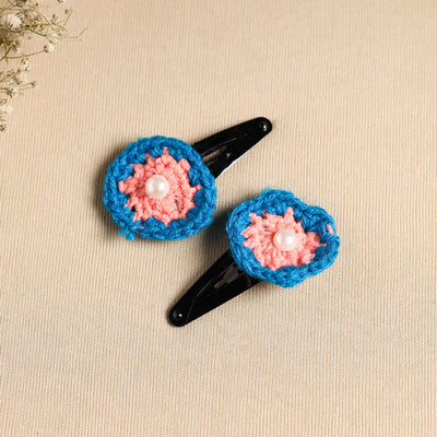 Handcrafted Crochet Tik-Tak Hair Clip (set of 2) 10