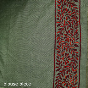 Bengal Kantha Hand Embroidery Silk Cotton Chapa Work Saree 35