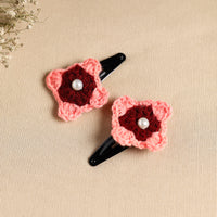 Handcrafted Crochet Tik-Tak Hair Clip (set of 2) 11