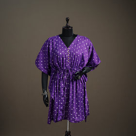Bandhani Tie-Dye Cotton Kaftan (Medium) 105